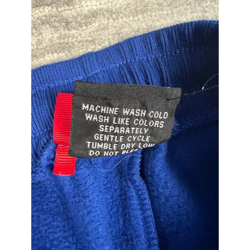 Galaxy by Harvic Jogger Pants Men Medium Royal Blue Fleece Sweatpants Drawstring